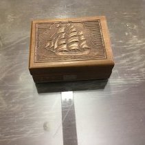 Small Brown Box w/ Brigit on Top